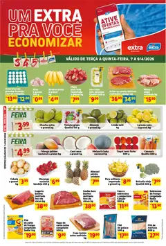 Pré-Visualização do folheto "Extra ofertas de Mercado Terça e Quinta" da loja Extra válido a partir de 07/04/2026