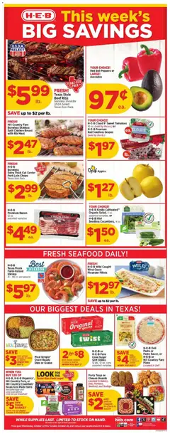 Ad Preview of H-E-B Weekly Ad from 10/22/2025
