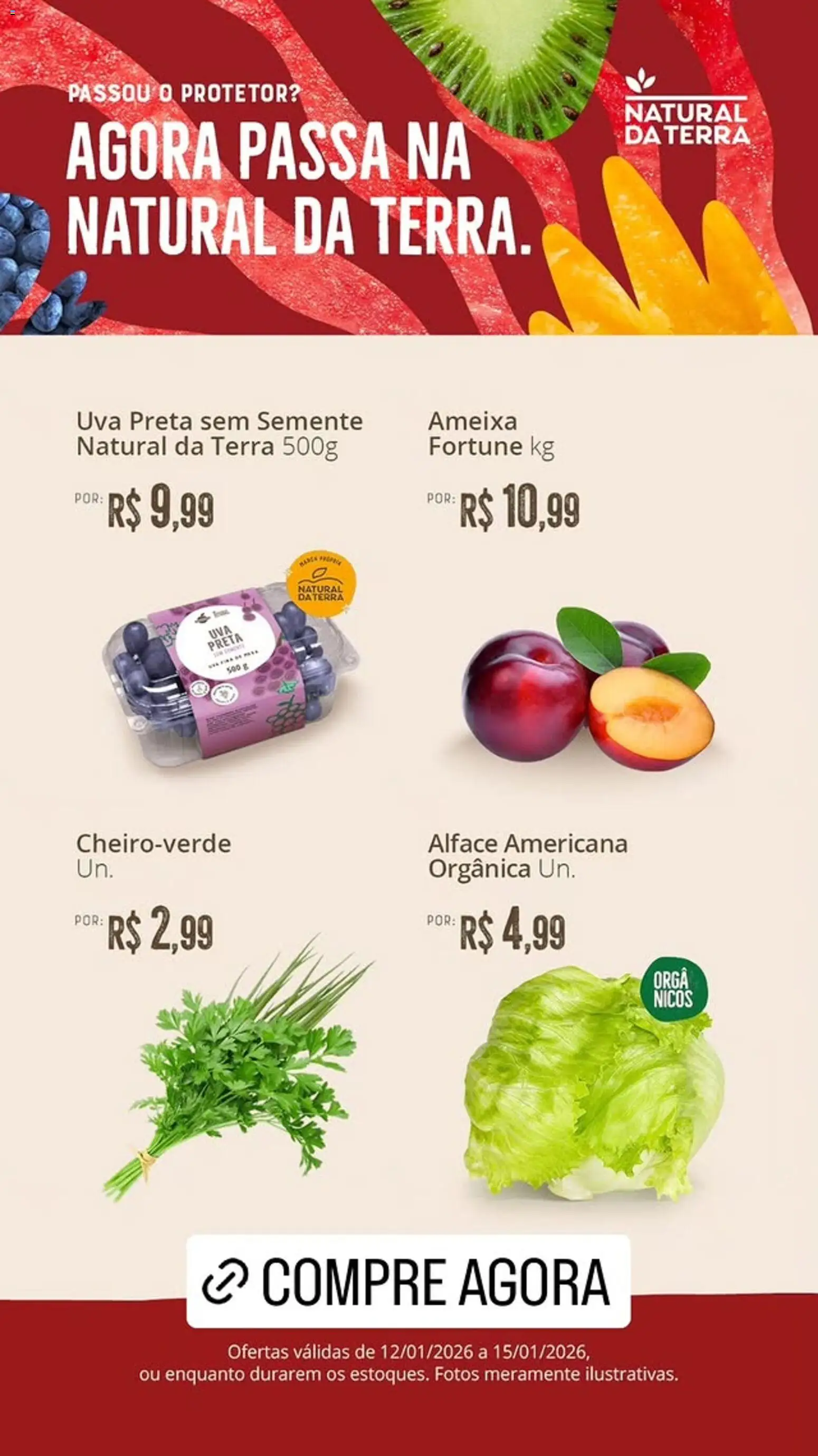 Pré-Visualização do folheto "Ofertas da semana" da loja Natural da Terra válido a partir de 12/01/2026