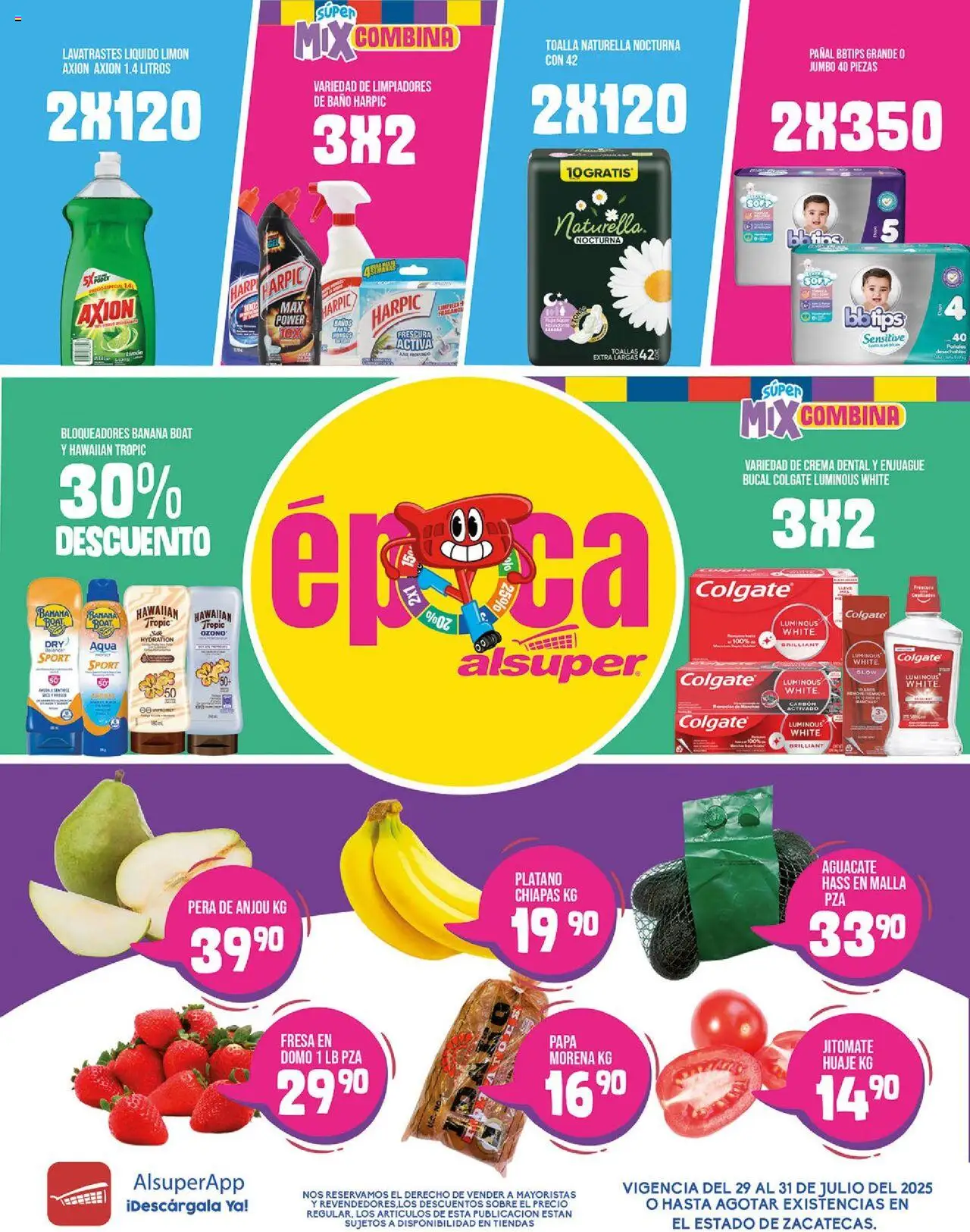 Folleto - Zacatecas Alsuper y sus promociones válidas desde el 29/07/2025 - Número de página 1