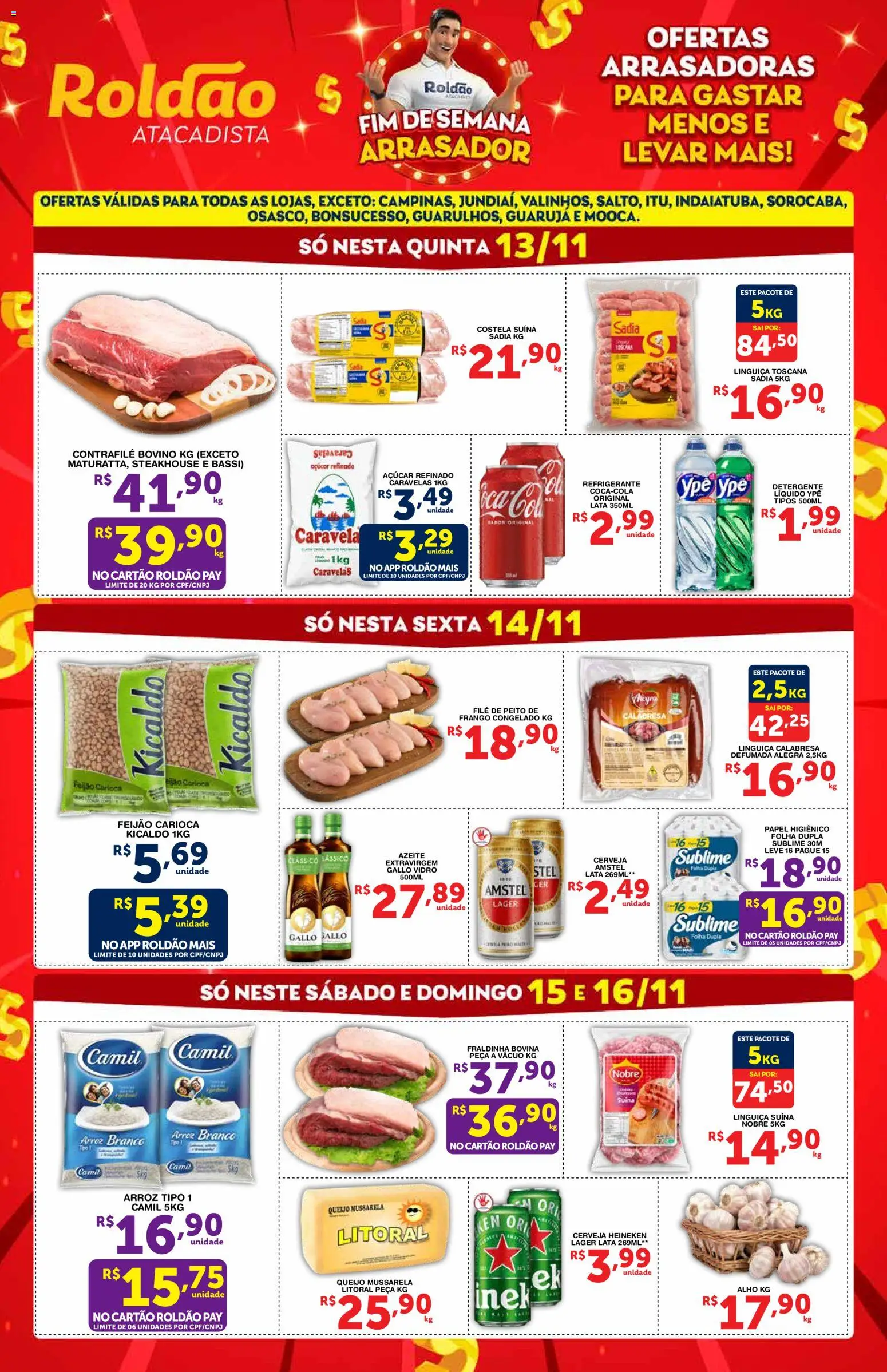 Pré-Visualização do folheto "Ofertas Fim de Semana Arrasador " da loja Roldão válido a partir de 13/11/2025