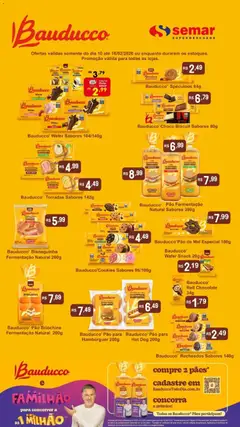 Pré-Visualização do folheto "Ofertas Bauducco" da loja Semar Supermercado válido a partir de 10/02/2026