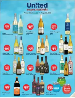 Ad Preview of United Supermarkets July Alcohol Flyer from 07/07/2025