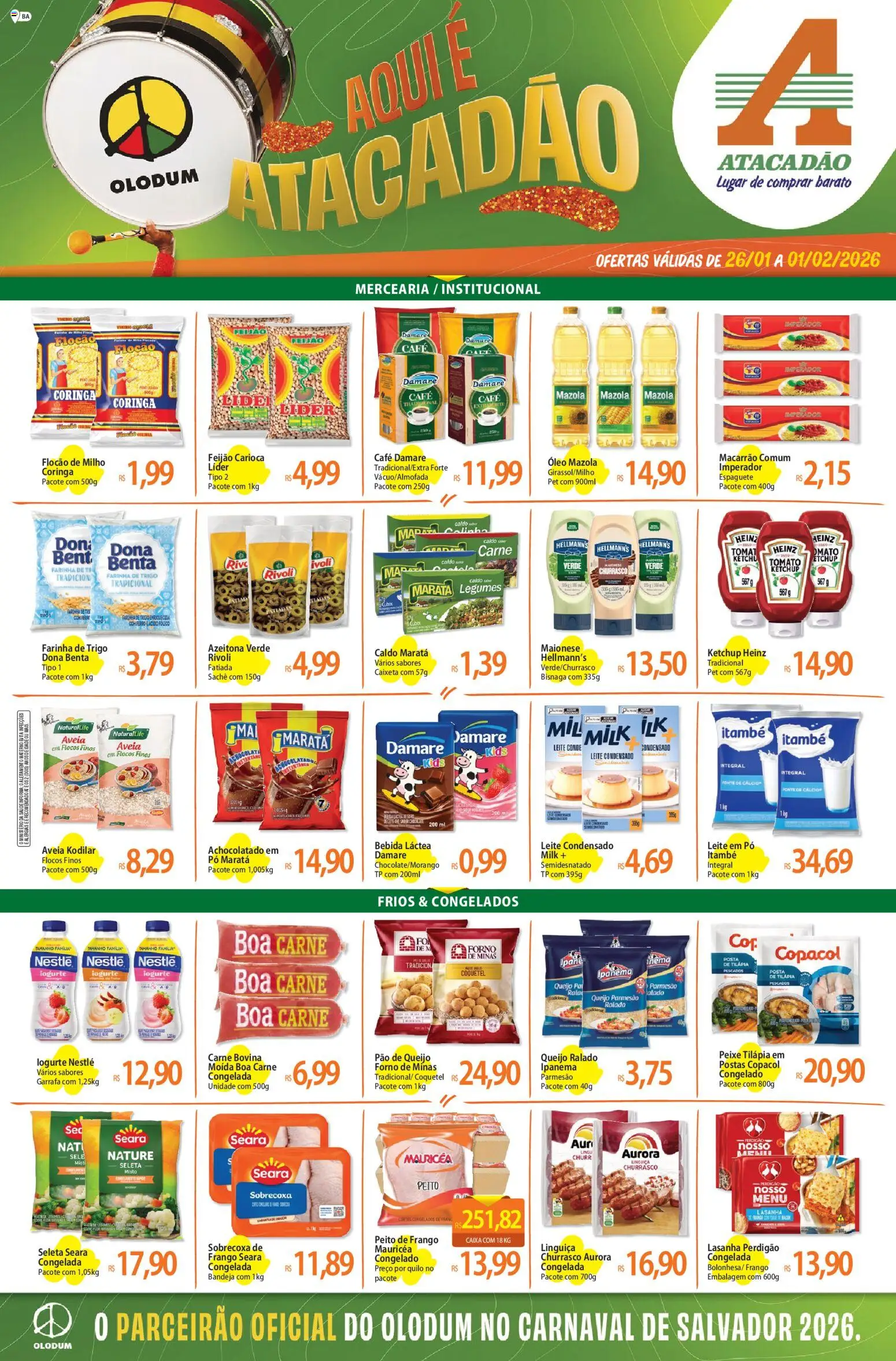 Pré-Visualização do folheto "Ofertas - BA" da loja Atacadão válido a partir de 26/01/2026