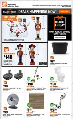 Preview of leaflet Black Friday from shop Home Depot is valid from Nov 06, 2025