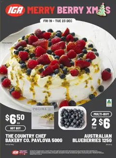 Preview of catalogue Merry Berry Xmas from shop IGA valid 19/12/2025