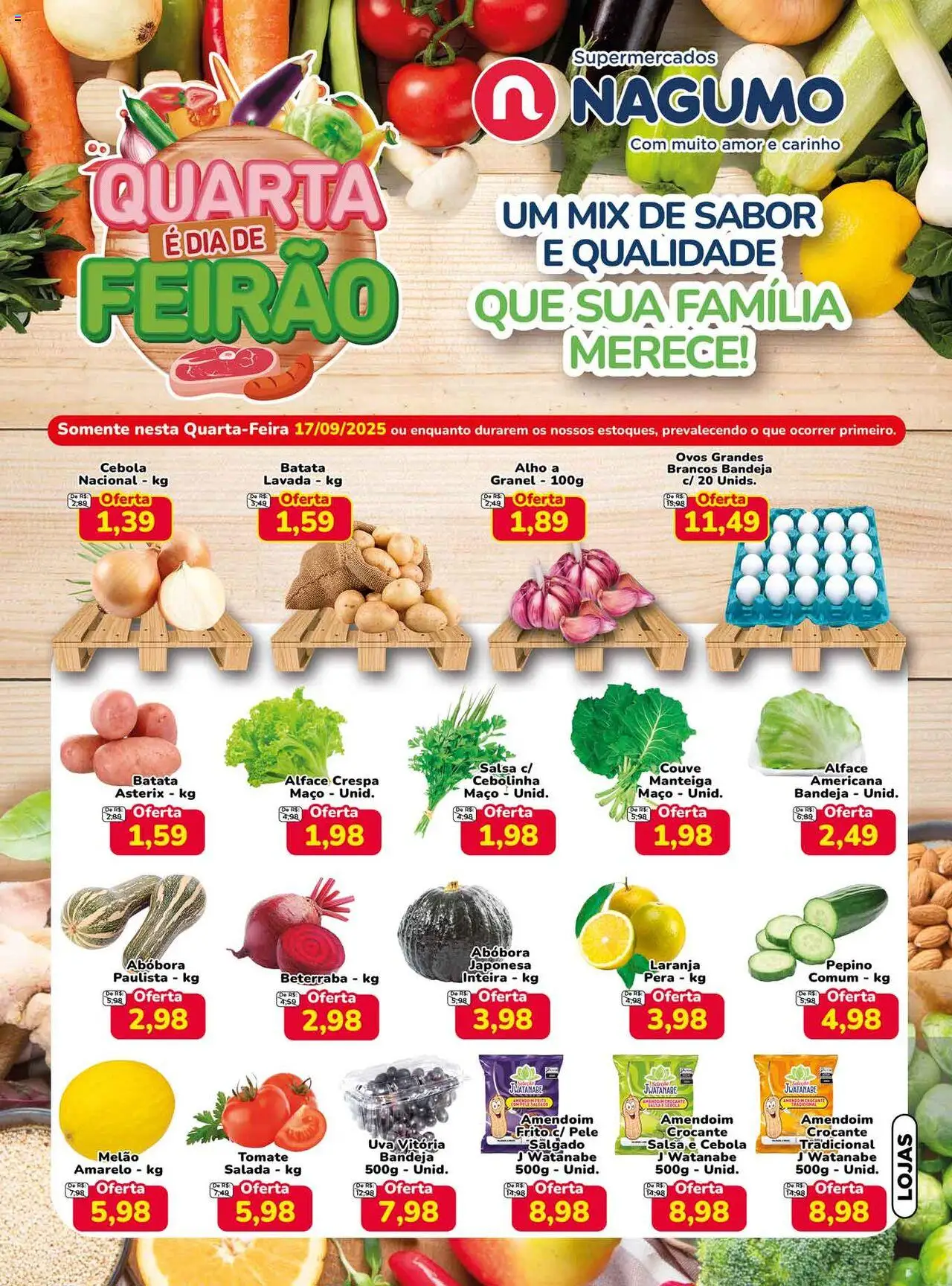 Nagumo folheto "Ofertas Quarta do Feirão" válido a partir de 17/09/2025 - número de página 1