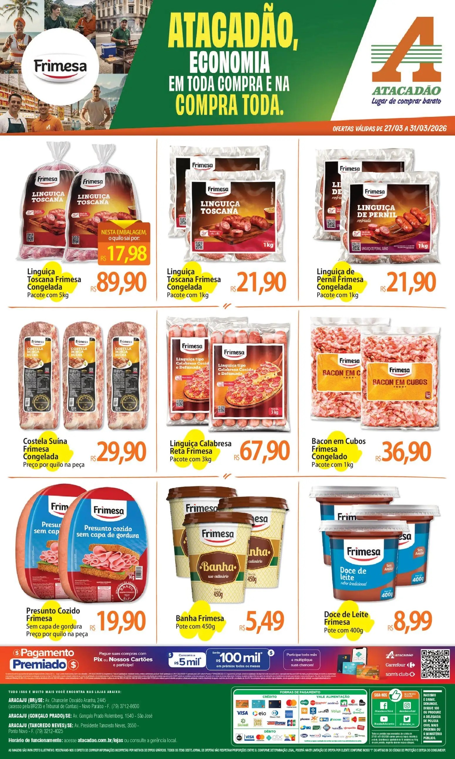 Pré-Visualização do folheto "Atacadão ofertas - SE" da loja Atacadão válido a partir de 27/03/2026