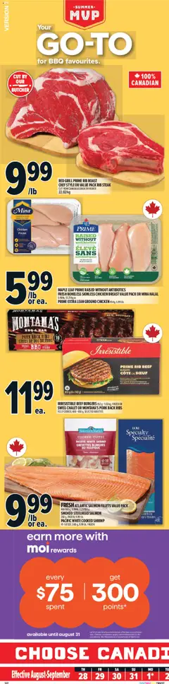 Preview of leaflet Montréal from shop Metro is valid from Aug 28, 2025