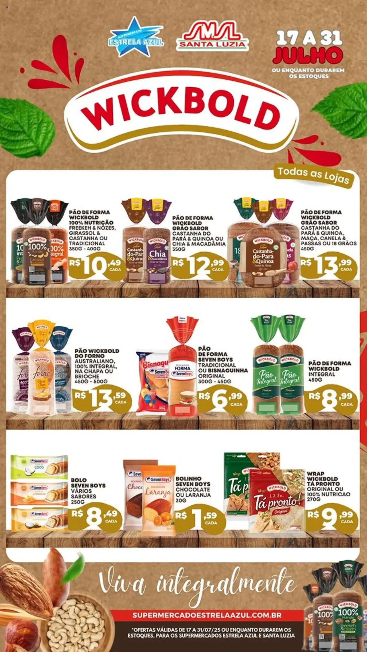 Estrela Azul folheto "Ofertas Wickbold" válido a partir de 17/07/2025 - número de página 1