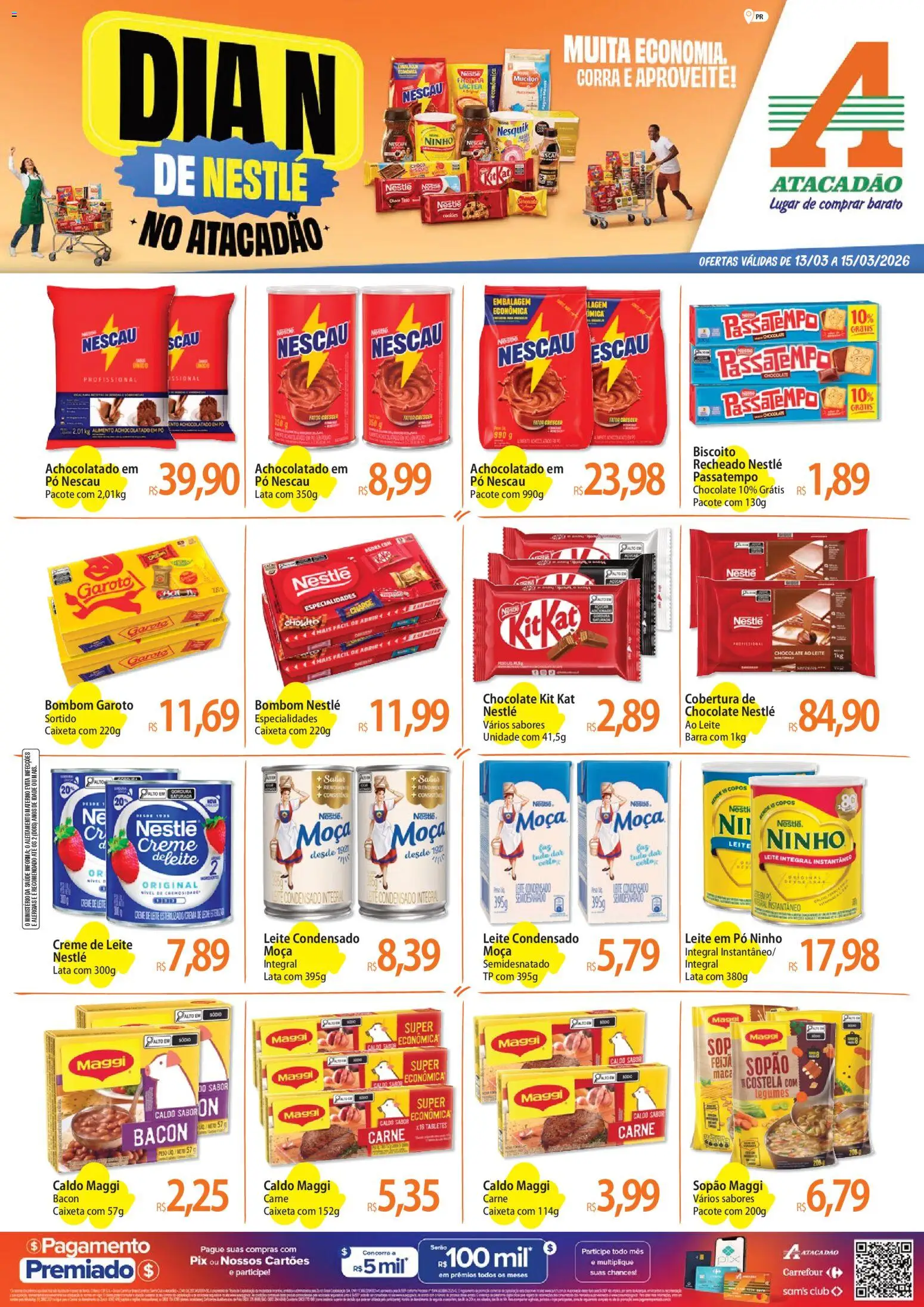 Pré-Visualização do folheto "Atacadão ofertas - PR" da loja Atacadão válido a partir de 13/03/2026