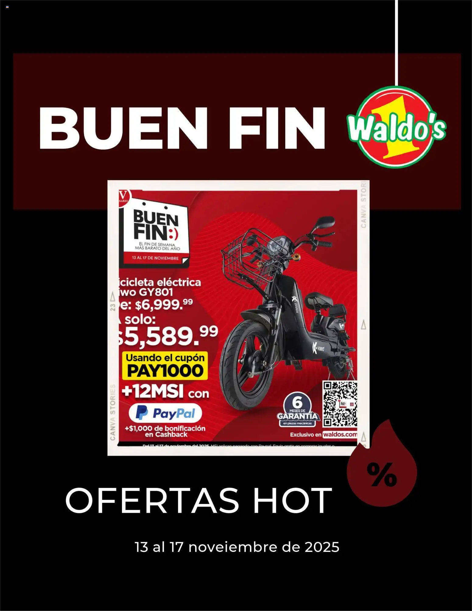 Vista previa las ofertas de la tienda Waldo's - Buen Fin desde el 13/11/2025 