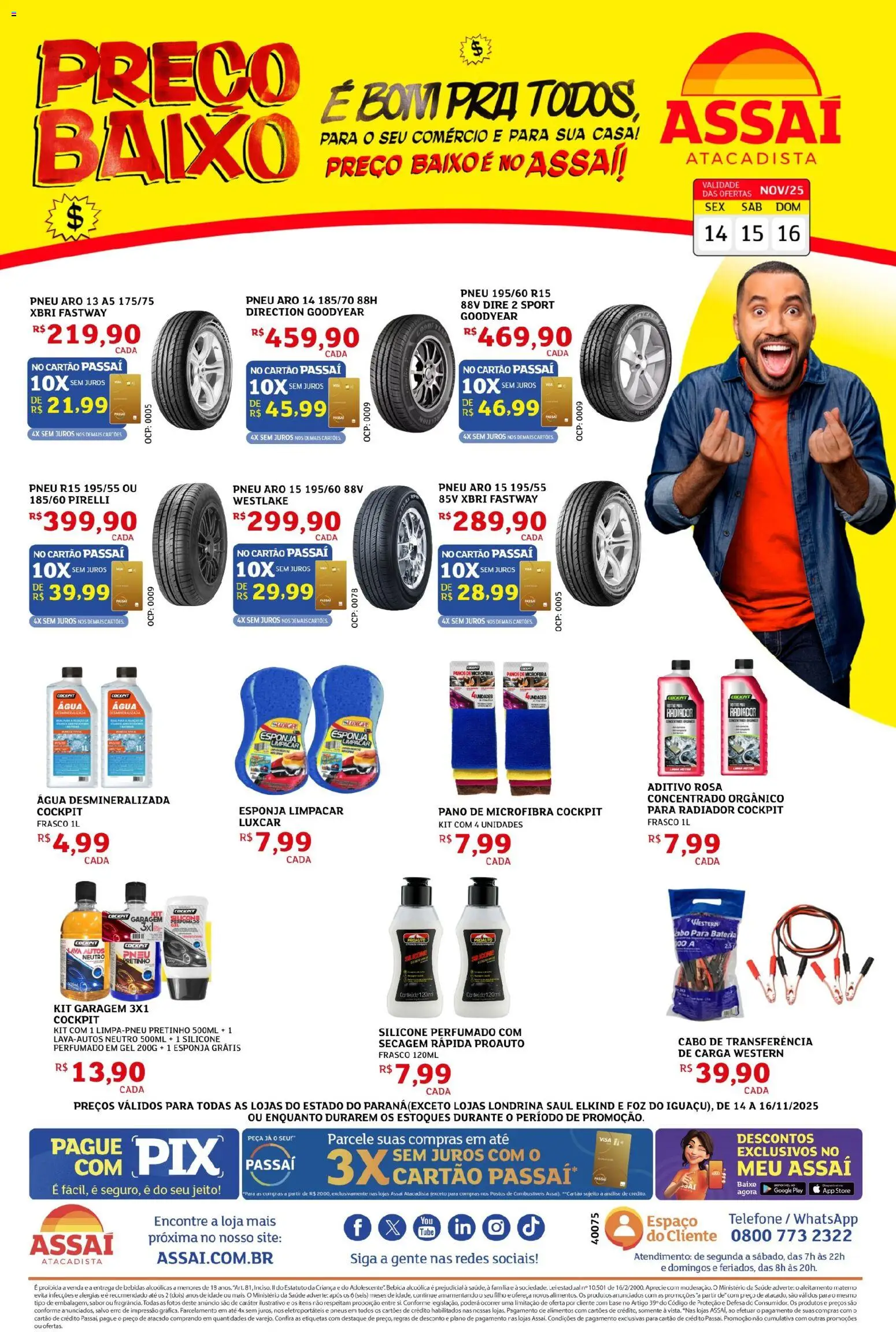 Pré-Visualização do folheto "Encarte - PR" da loja Assaí Atacadista válido a partir de 14/11/2025