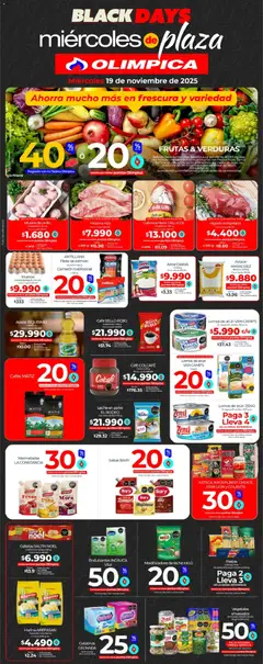  Vista previa del prospecto Miércoles de plaza del almacen Olímpica válida del 19/11/2025 al 19/11/2025