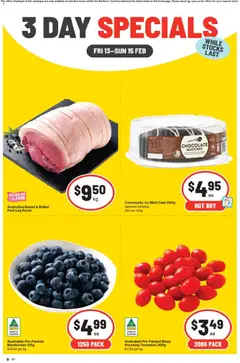 Preview of catalogue 3 Day Specials NT from shop IGA valid 13/02/2026