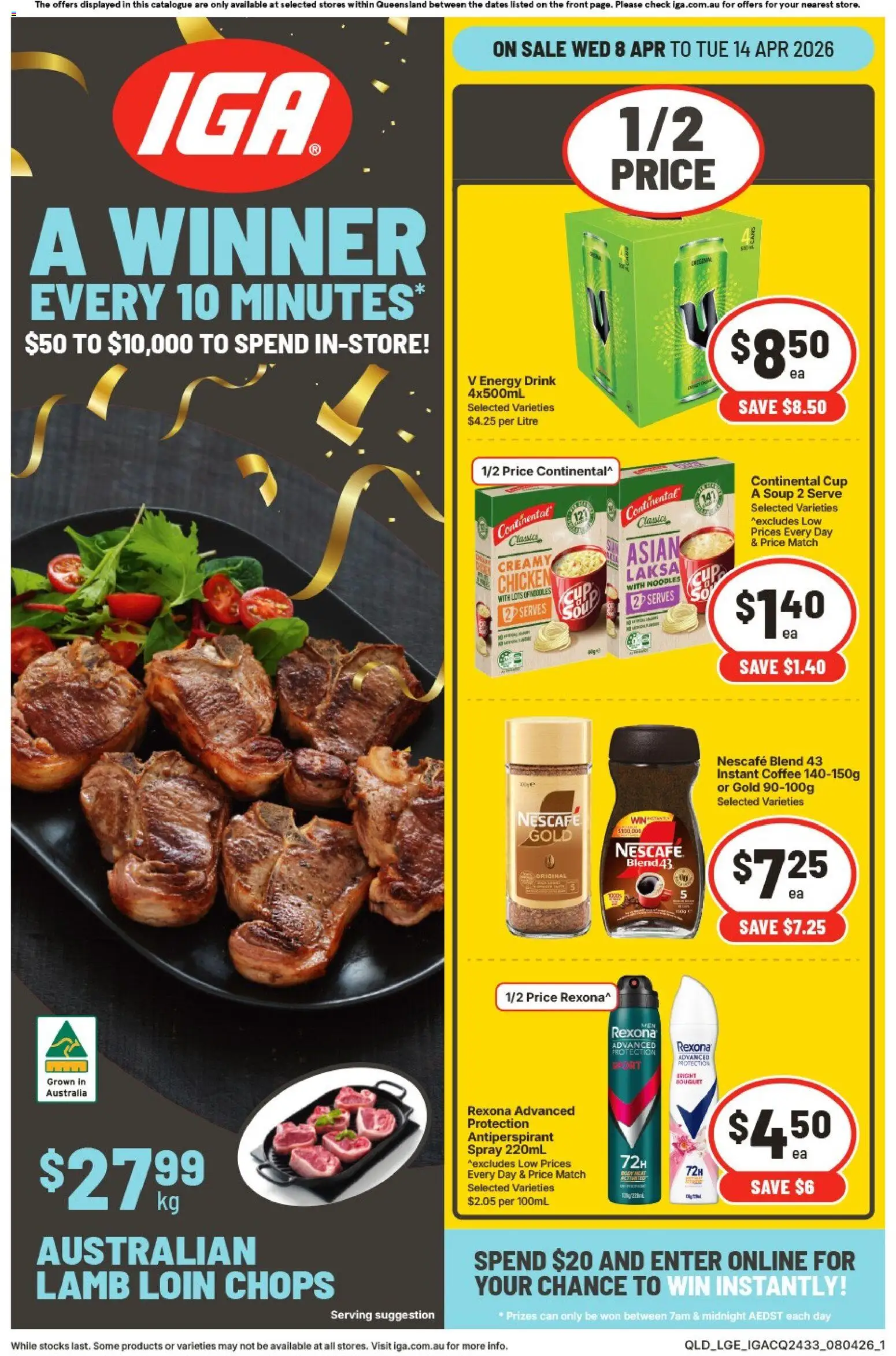 Preview of catalogue IGA catalogue QLD from shop IGA valid 08/04/2026