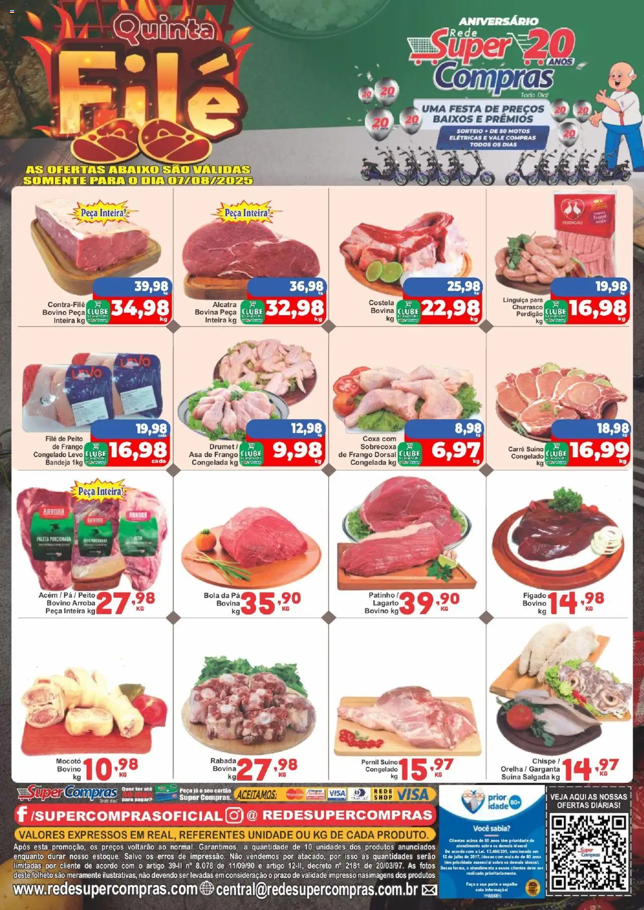 Rede Super Compras folheto "Ofertas do Dia" válido a partir de 07/08/2025 - número de página 1