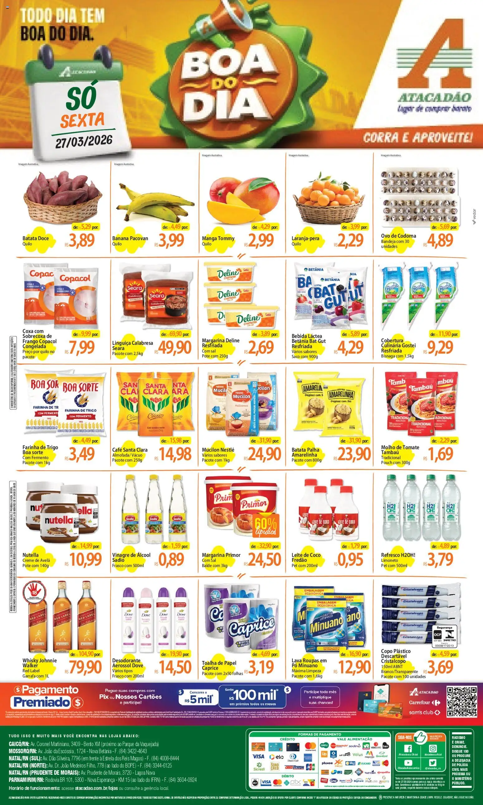 Pré-Visualização do folheto "Atacadão ofertas - RN" da loja Atacadão válido a partir de 27/03/2026
