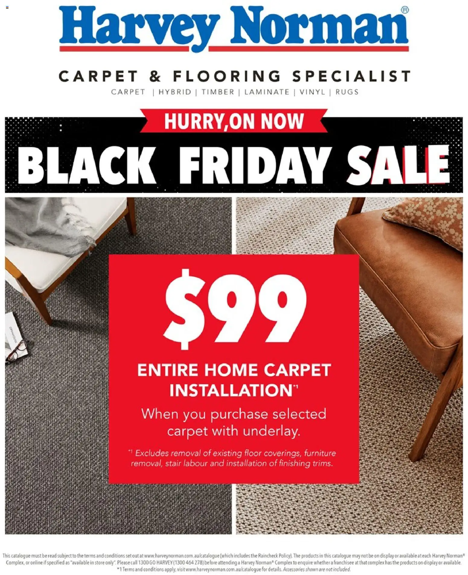 Preview of catalogue Carpet & Flooring Black Friday Sale from shop Harvey Norman valid 13/11/2025