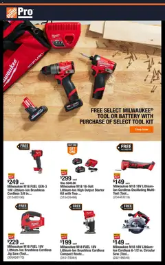 Ad Preview of Home Depot Shop Pro Ad - NY from 11/24/2025