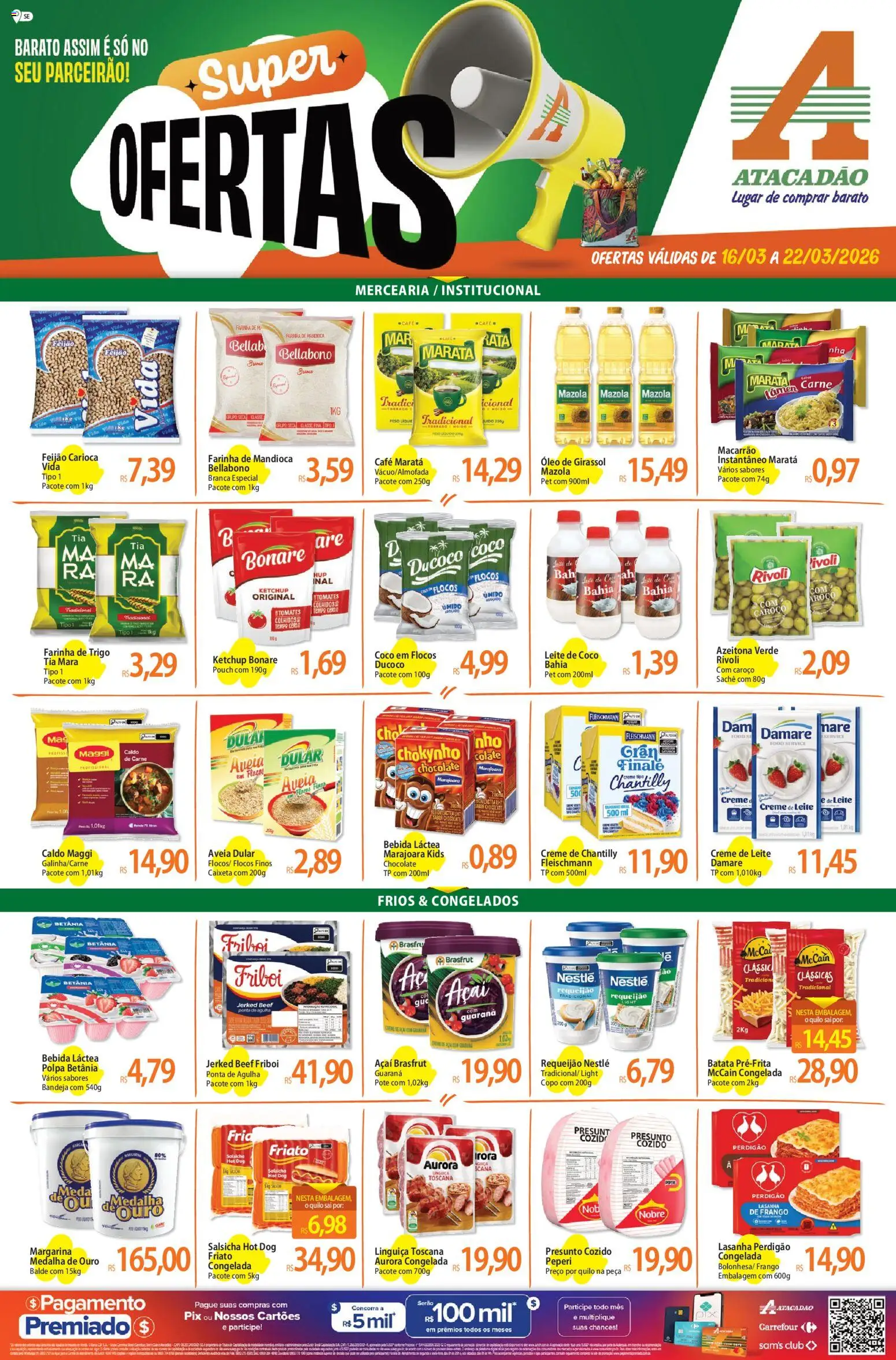 Pré-Visualização do folheto "Atacadão ofertas - SE" da loja Atacadão válido a partir de 16/03/2026