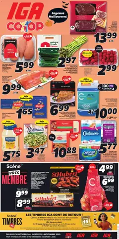 Un aperçu du dépliant Weekly flyer / circulaire du magasin IGA est valide à partir 30 oct. 2025