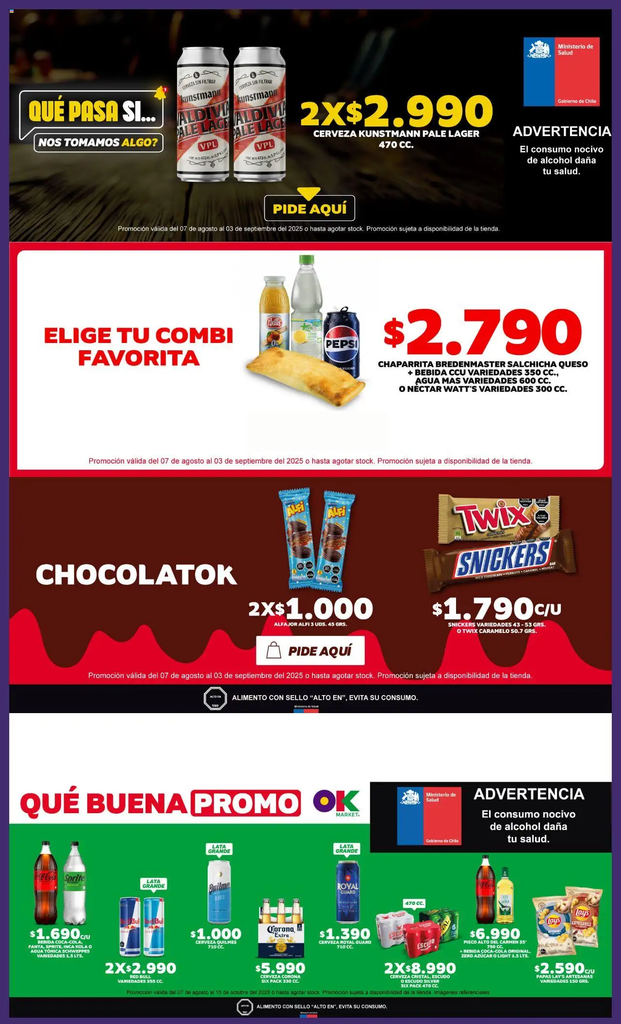 OK Market Ofertas > válido desde 06.08.2025 > número de página 1