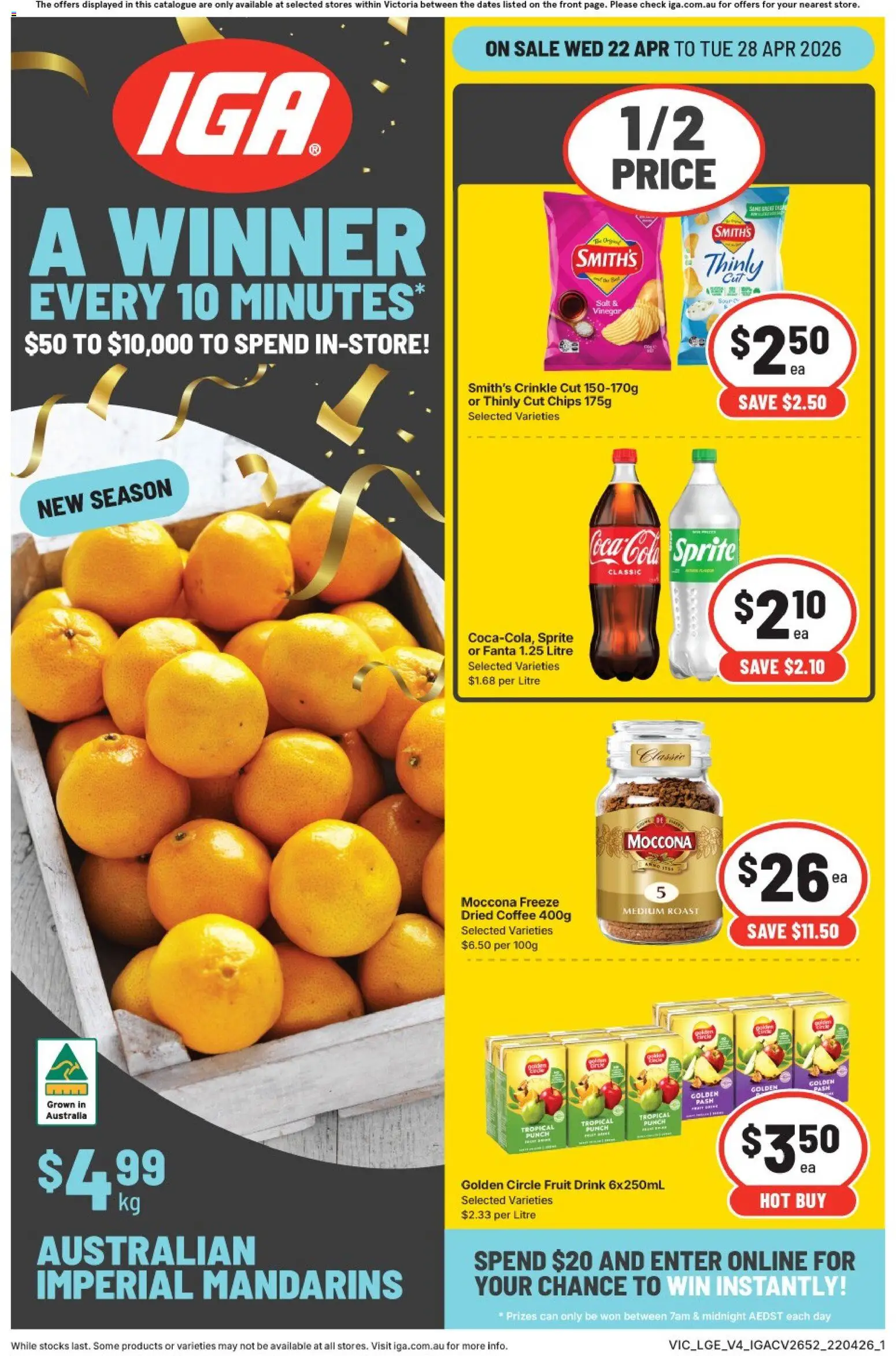 Preview of catalogue IGA catalogue from shop IGA valid 22/04/2026