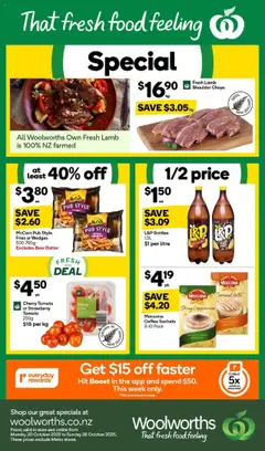 Preview of catalogue Catalogue South Island from shop Woolworths valid 20 Oct 2025