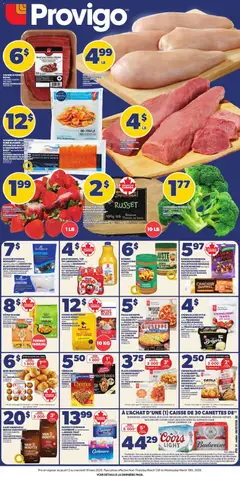Un aperçu du dépliant Provigo weekly flyer / circulaire du magasin Provigo est valide à partir 12 mars 2026