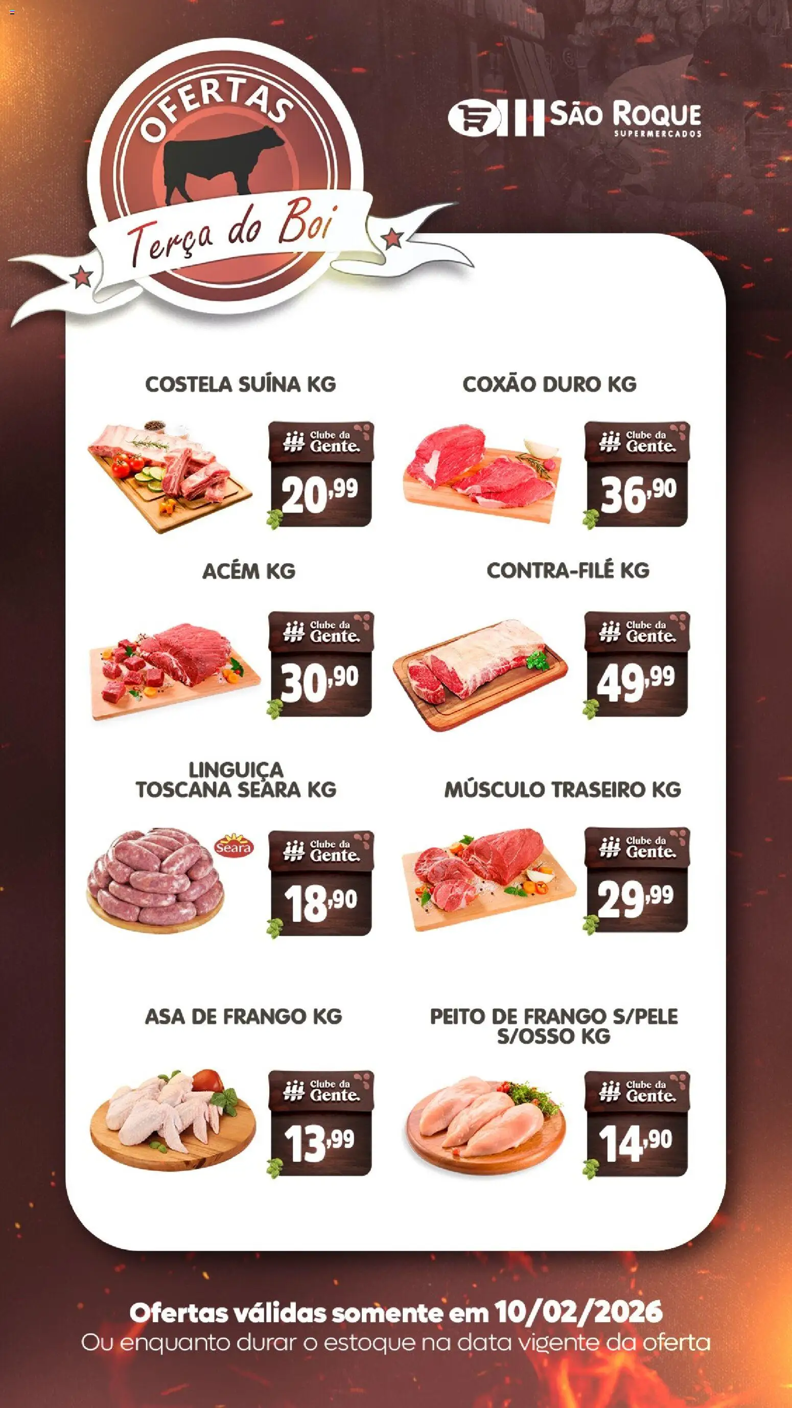 Pré-Visualização do folheto "Ofertas da semana" da loja São Roque Supermercados válido a partir de 10/02/2026