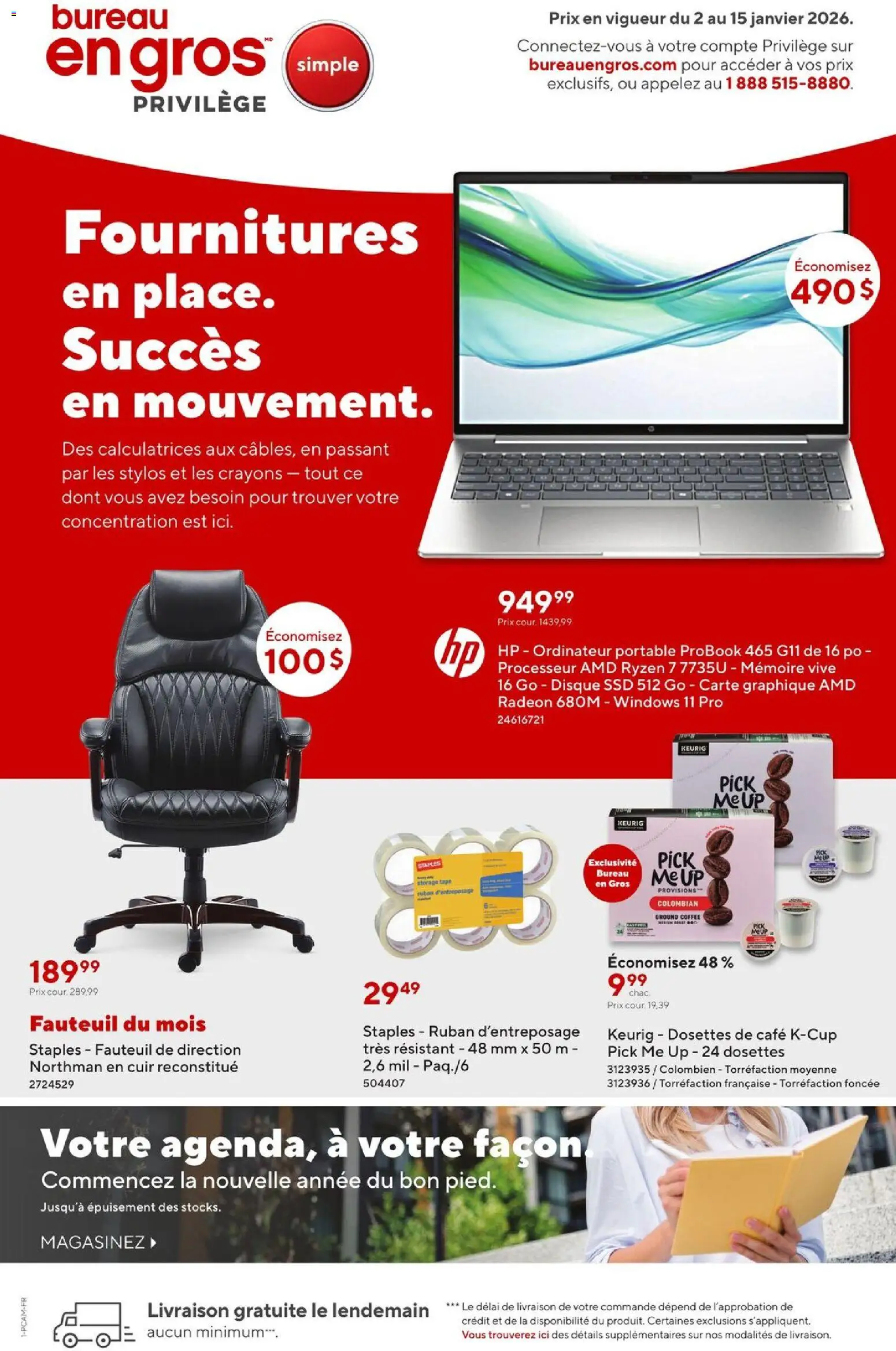 Preview of leaflet Entreprises from shop Staples is valid from Jan 02, 2026 - Coffee, Ground coffee