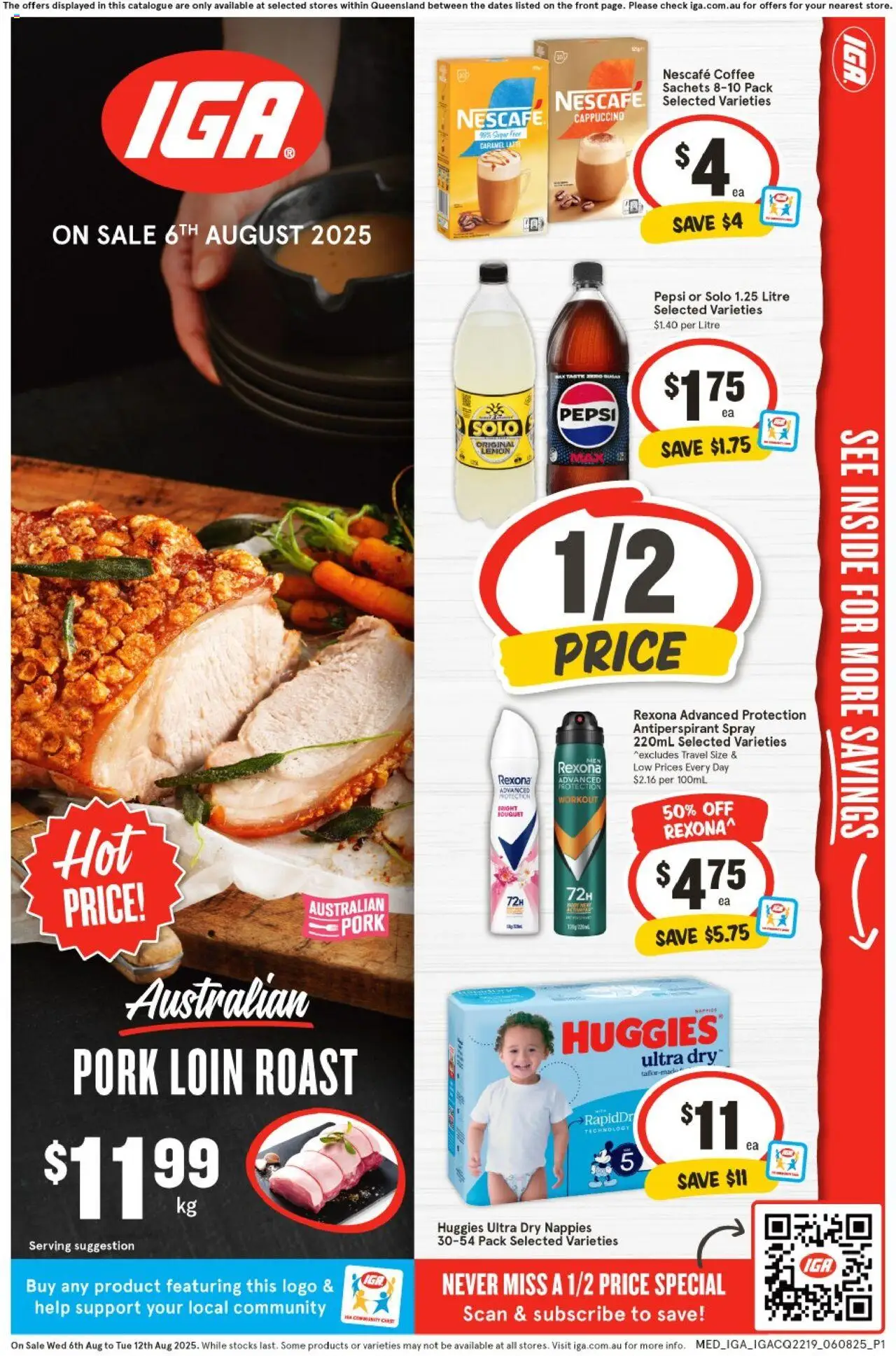 IGA catalogue valid from 06/08/2025 - page 1