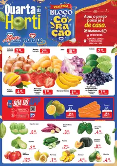 Pré-Visualização do folheto "Ofertas Quarta do Horti" da loja Mateus válido a partir de 11/02/2026