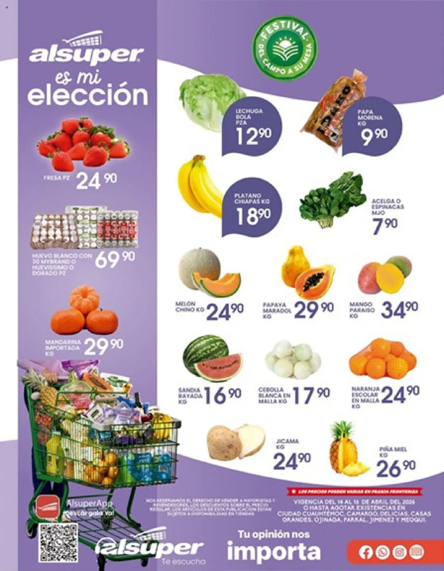 Vista previa las ofertas de la tienda Alsuper - Alsuper folleto Casas Grandes desde el 14/04/2026 