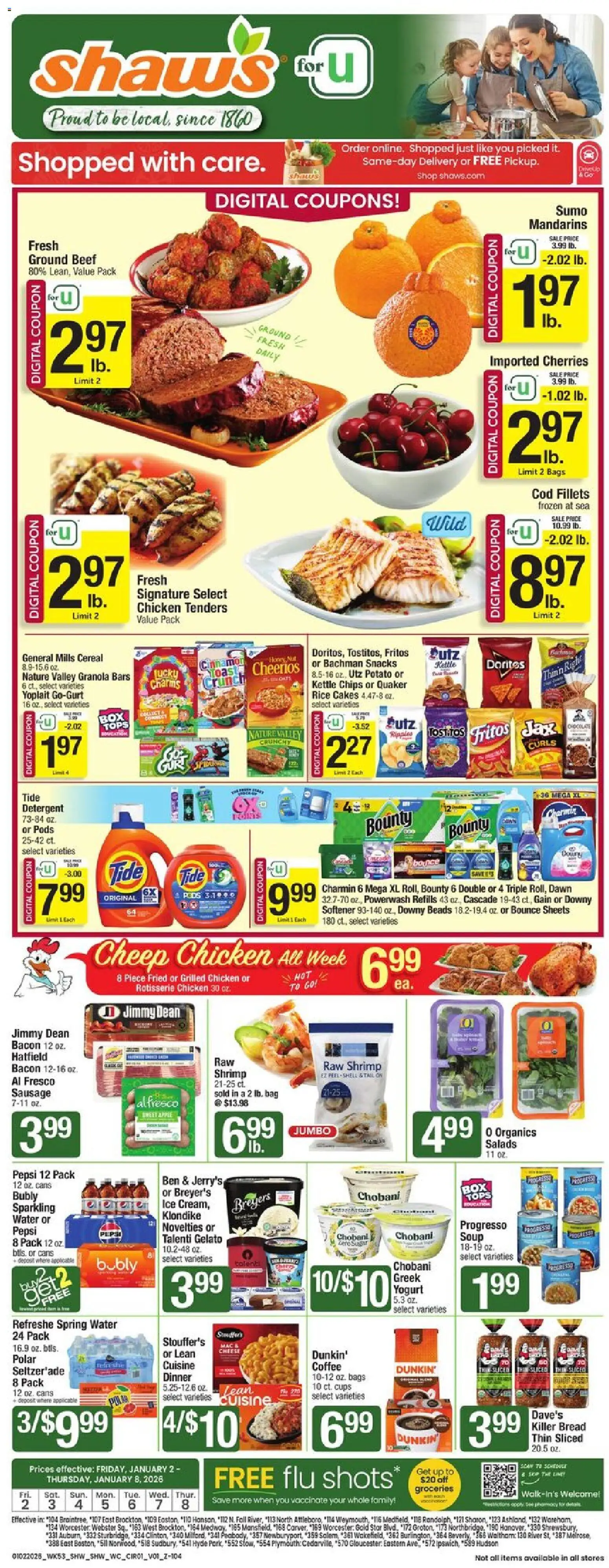 Ad Preview of Shaw's Weekly Ad from 01/02/2026