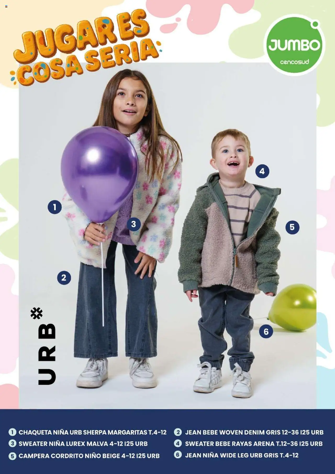 Jumbo Dia del Niño del 05/08/2025 >> Catálogo - Sweater, Campera, Jean, Chaqueta