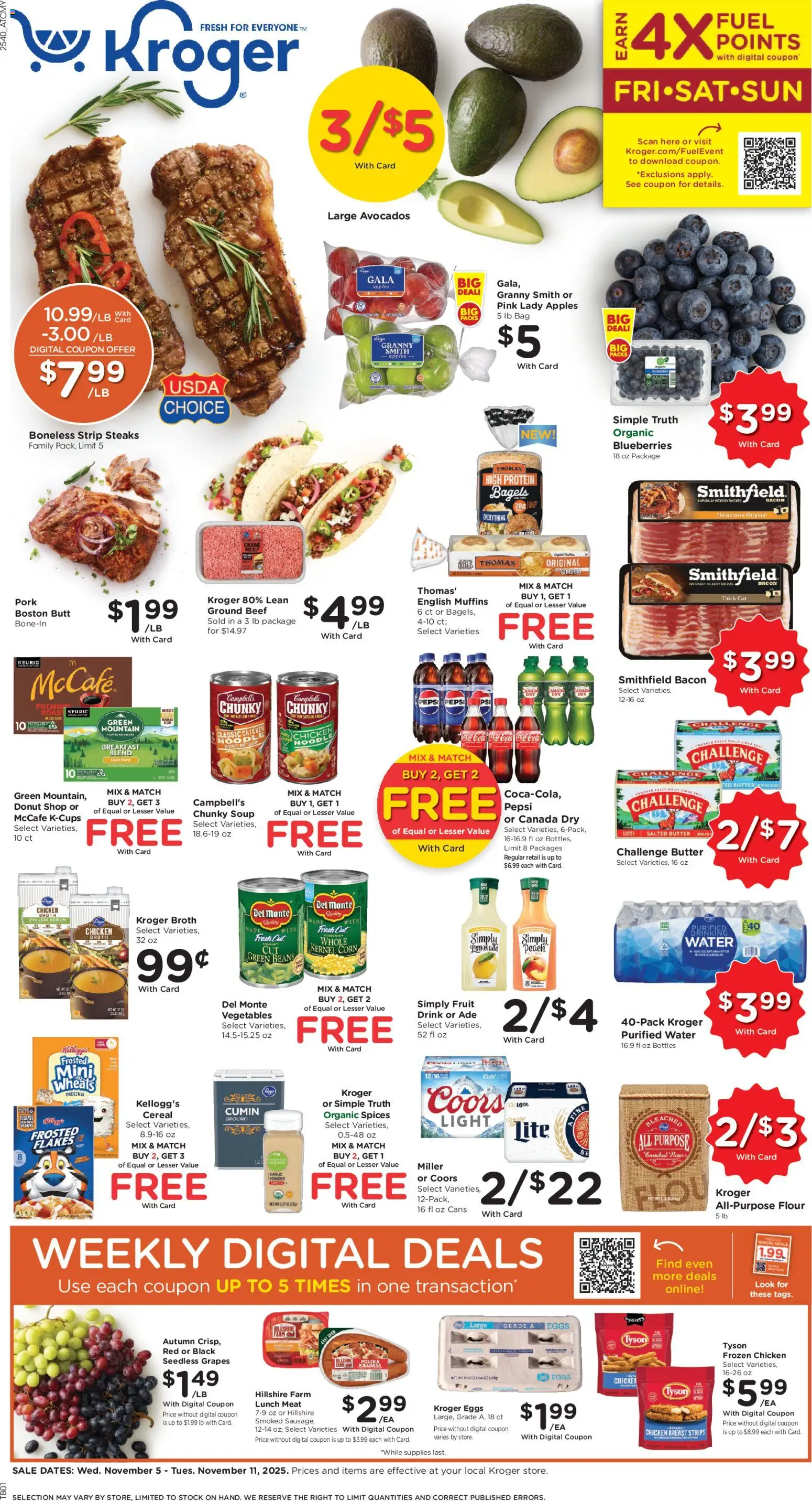 Ad Preview of Kroger Black Friday from 11/05/2025