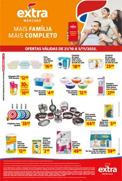 Pré-Visualização do folheto "Ofertas de Mercado Quinzenal" da loja Extra válido a partir de 21/10/2025