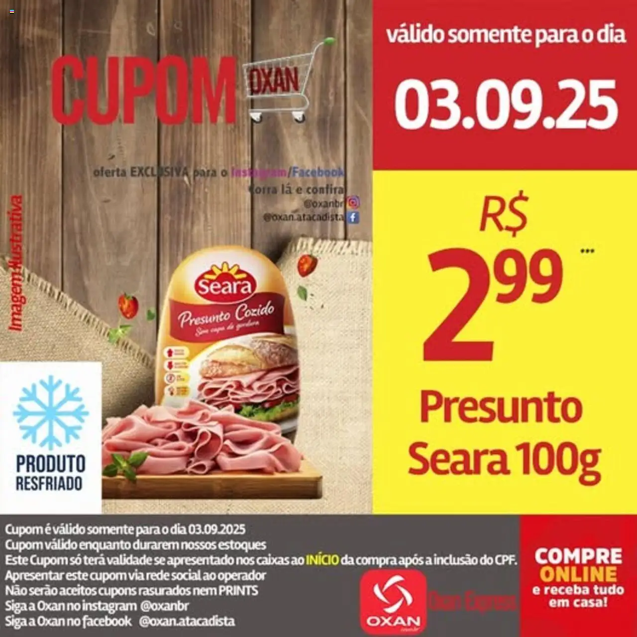 Oxan Atacadista folheto "Ofertas da semana" válido a partir de 03/09/2025 - número de página 1 - Presunto