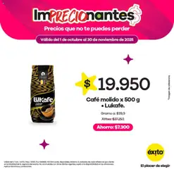  Vista previa del prospecto Catálogo Éxito del almacen Éxito válida del 01/10/2025 al 30/11/2025