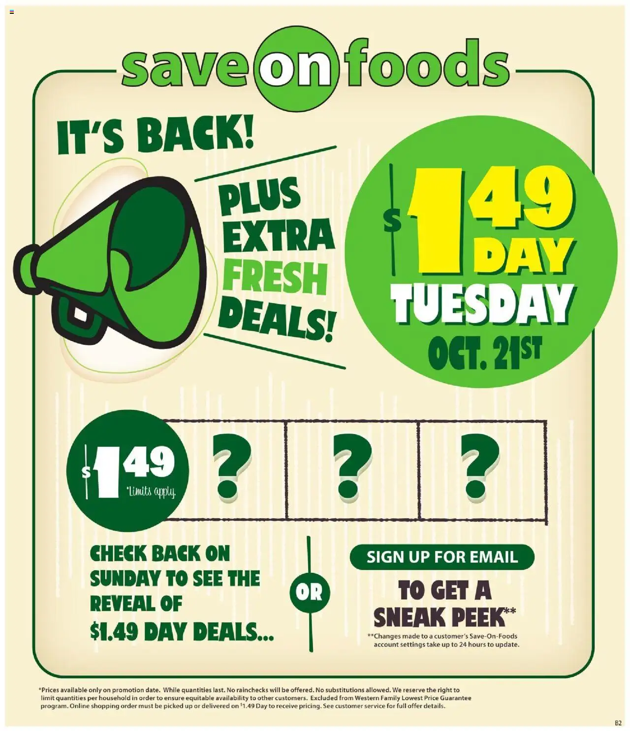 Save on foods flyer valid from Oct 16, 2025 - page number 1