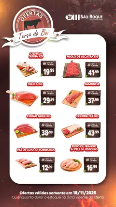 Pré-Visualização do folheto "Ofertas da semana" da loja São Roque Supermercados válido a partir de 18/11/2025