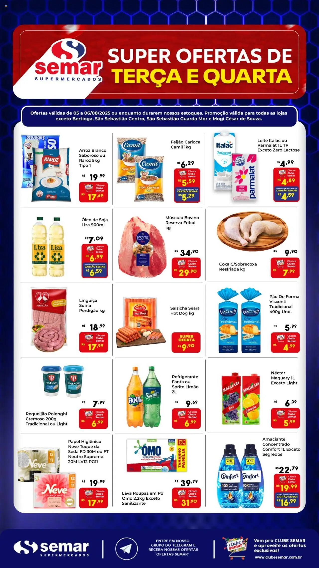 Semar Supermercado folheto "Ofertas da semana" válido a partir de 05/08/2025 - número de página 1