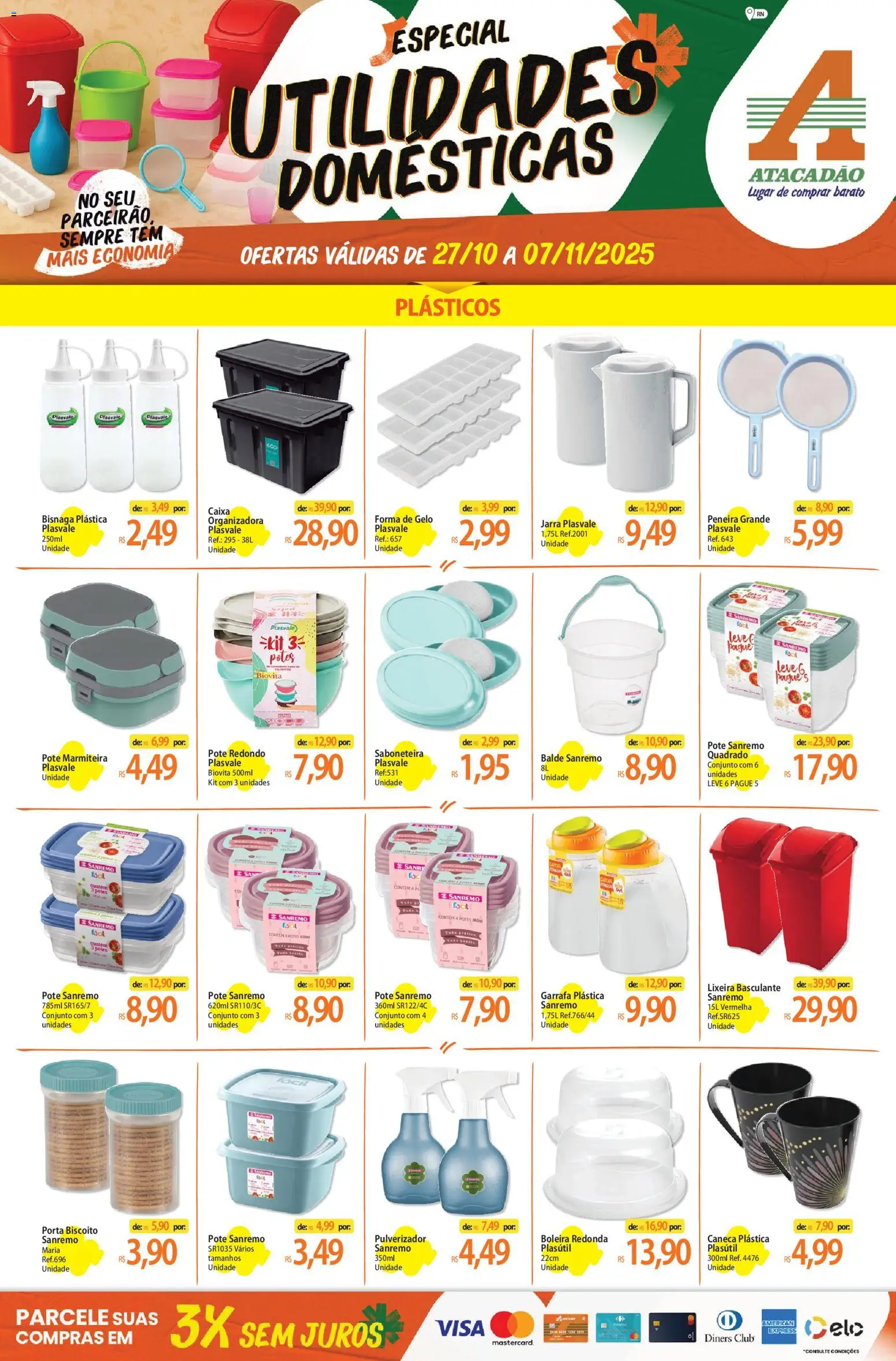Pré-Visualização do folheto "Ofertas - RN" da loja Atacadão válido a partir de 27/10/2025