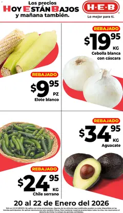 Vista previa las ofertas de la tienda H-E-B - Folleto Rebajado desde el 20/01/2026 
