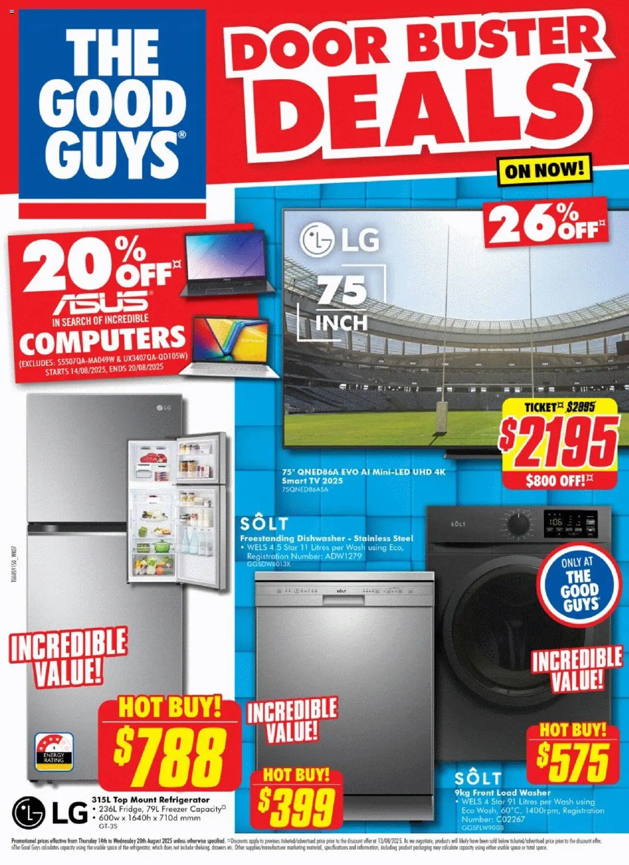 The Good Guys catalogue valid from 13/08/2025 - page 1