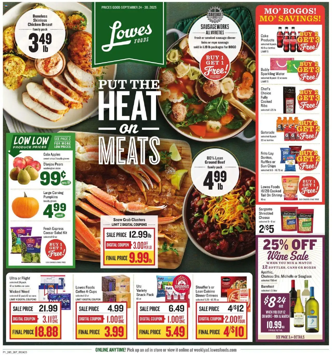 Lowes Foods Weekly Ad - NC from 09/24/2025 - Flyer - Page number 1