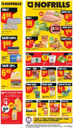 Un aperçu du dépliant Weekly flyer / circulaire du magasin No Frills est valide à partir 25 sept. 2025