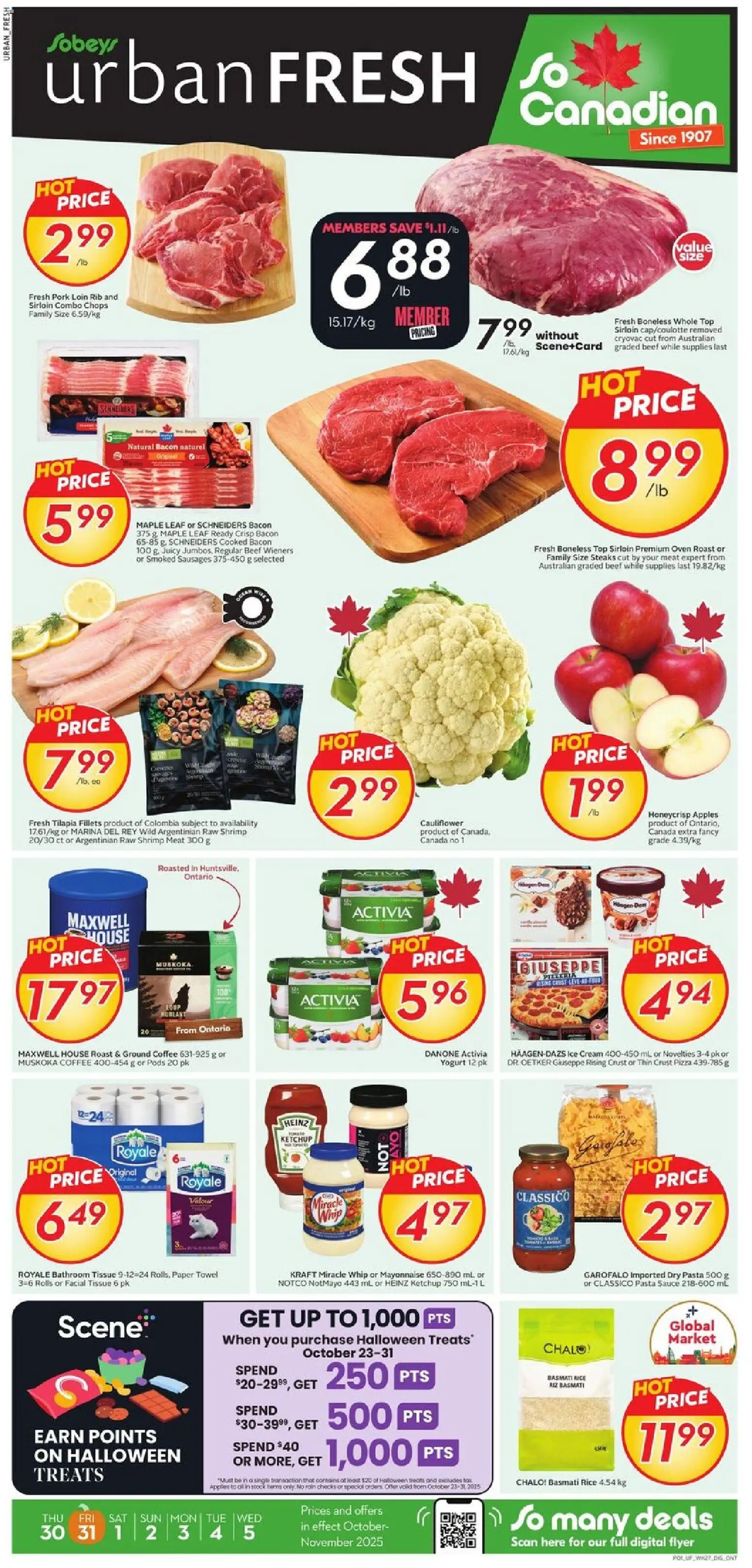 Preview of leaflet Weekly Flyer - Urban Fresh from shop Sobeys is valid from Oct 30, 2025